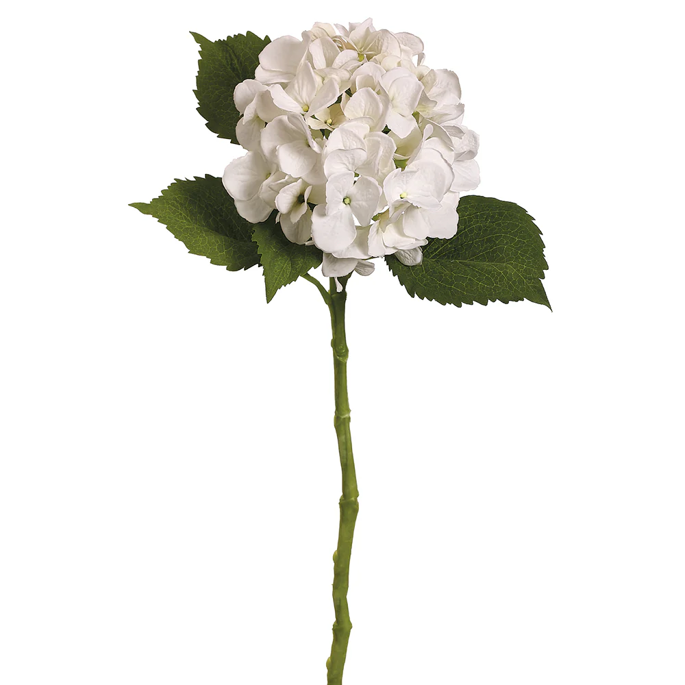 19" Silk Hydrangea Flower Spray -White (Pack of 12)