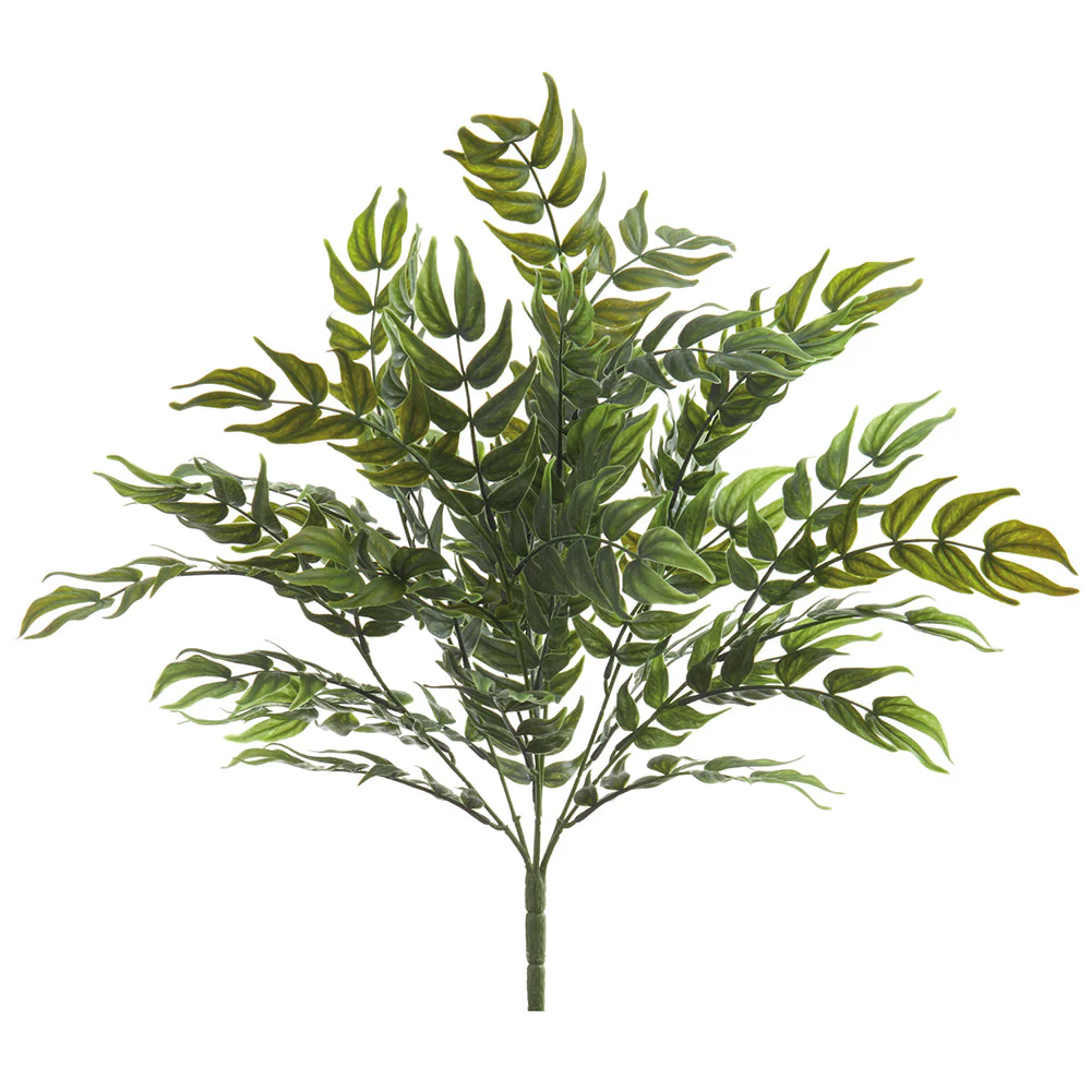 19" Silk Smilax Leaf Stem -Green (Pack of 12)