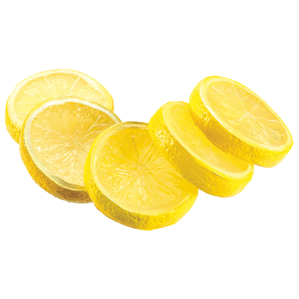 2" Artificial Bagged Lemon Slices -Yellow (Pack of 24)