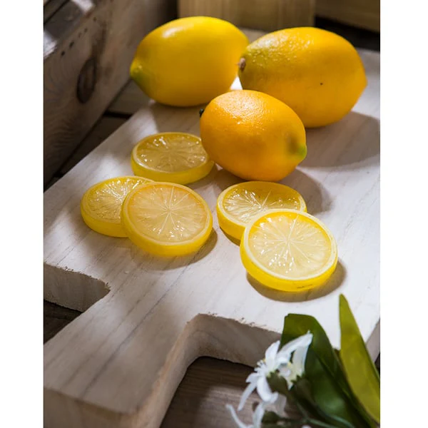 2" Artificial Bagged Lemon Slices -Yellow (Pack of 24) - Image 2