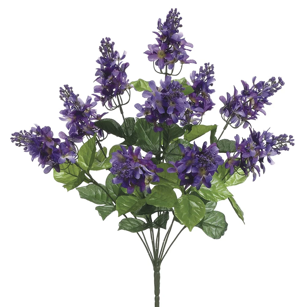 20.5" Lilac Silk Flower Bush -Lilac (Pack of 12)