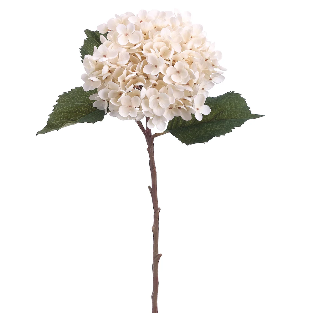 20.5" Silk Hydrangea Flower Spray -Beige (Pack of 24)