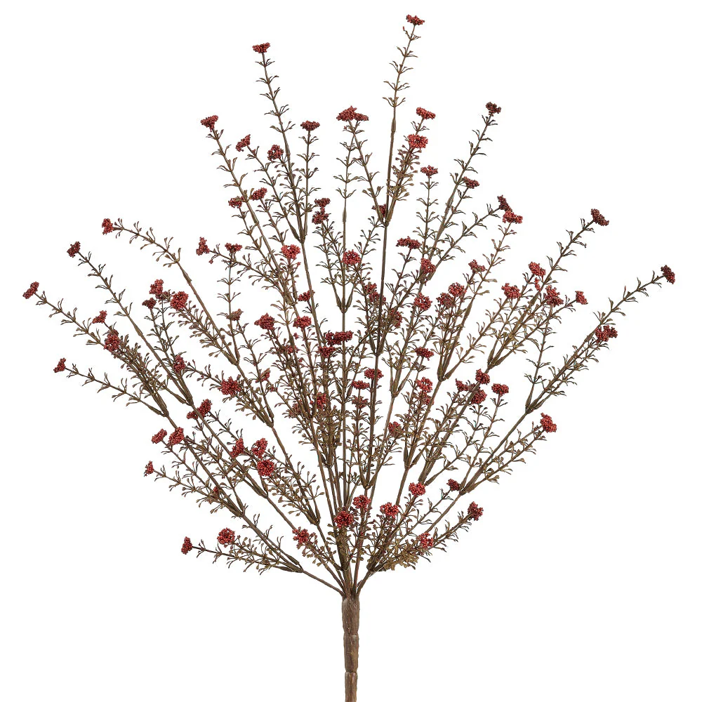 20" Artificial Wildflower Bush -Burgundy (Pack of 12)