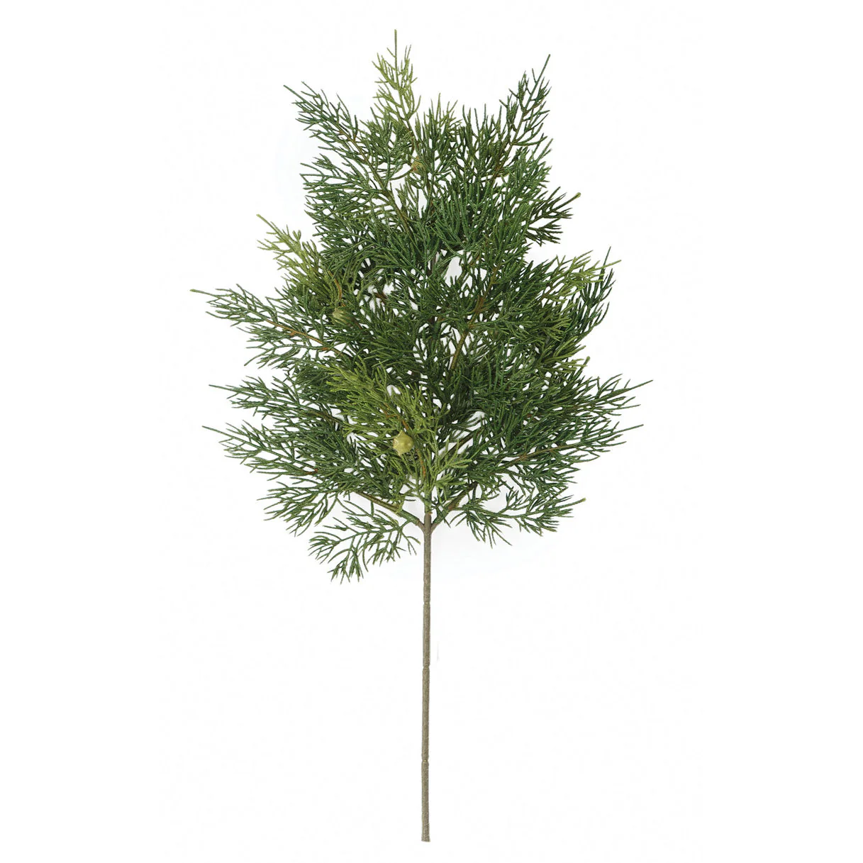 20" Cedar Artificial Stem -Green (Pack of 12)