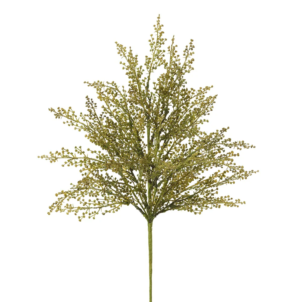 20" Faux Berry Stem -Green (Pack of 12)