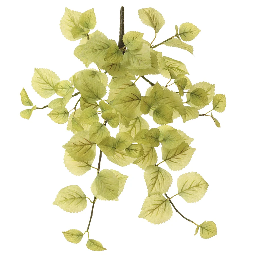 20" Hanging Perilla Leaf Silk Plant -Lime (Pack of 12)