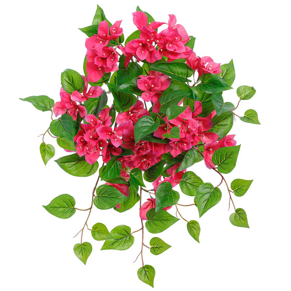 20" Outdoor UV-Resistant Artificial Bougainvillea Flower Bush -Beauty (Pack of 6)