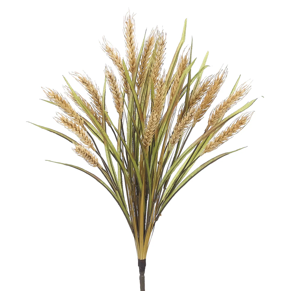 20" Plastic Wheat Artificial Plant -Beige/Tan (Pack of 12)
