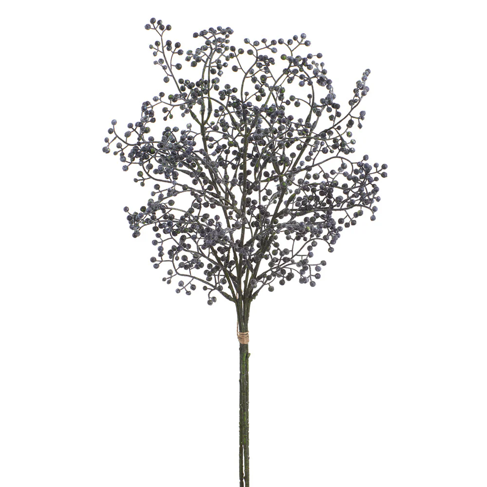 20" Sedum Artificial Flower Stem Bundle -Blue (Pack of 12)