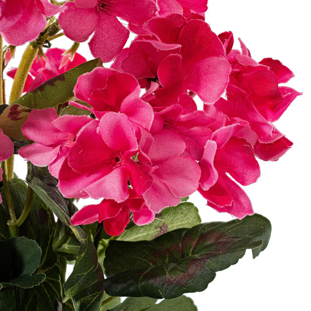 20" Silk Geranium Flower Bush -Pink (Pack of 12) - Image 3