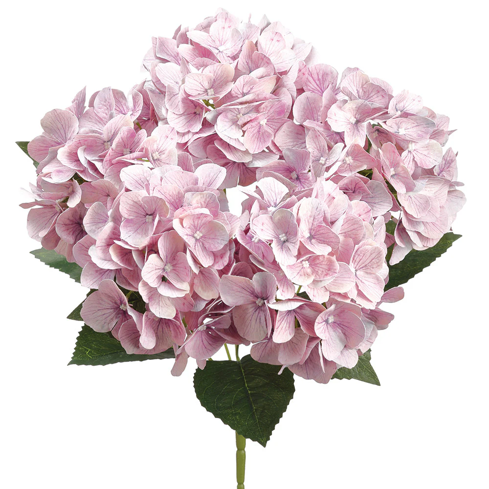 20" Silk Hydrangea Flower Bush -Lavender (Pack of 6)
