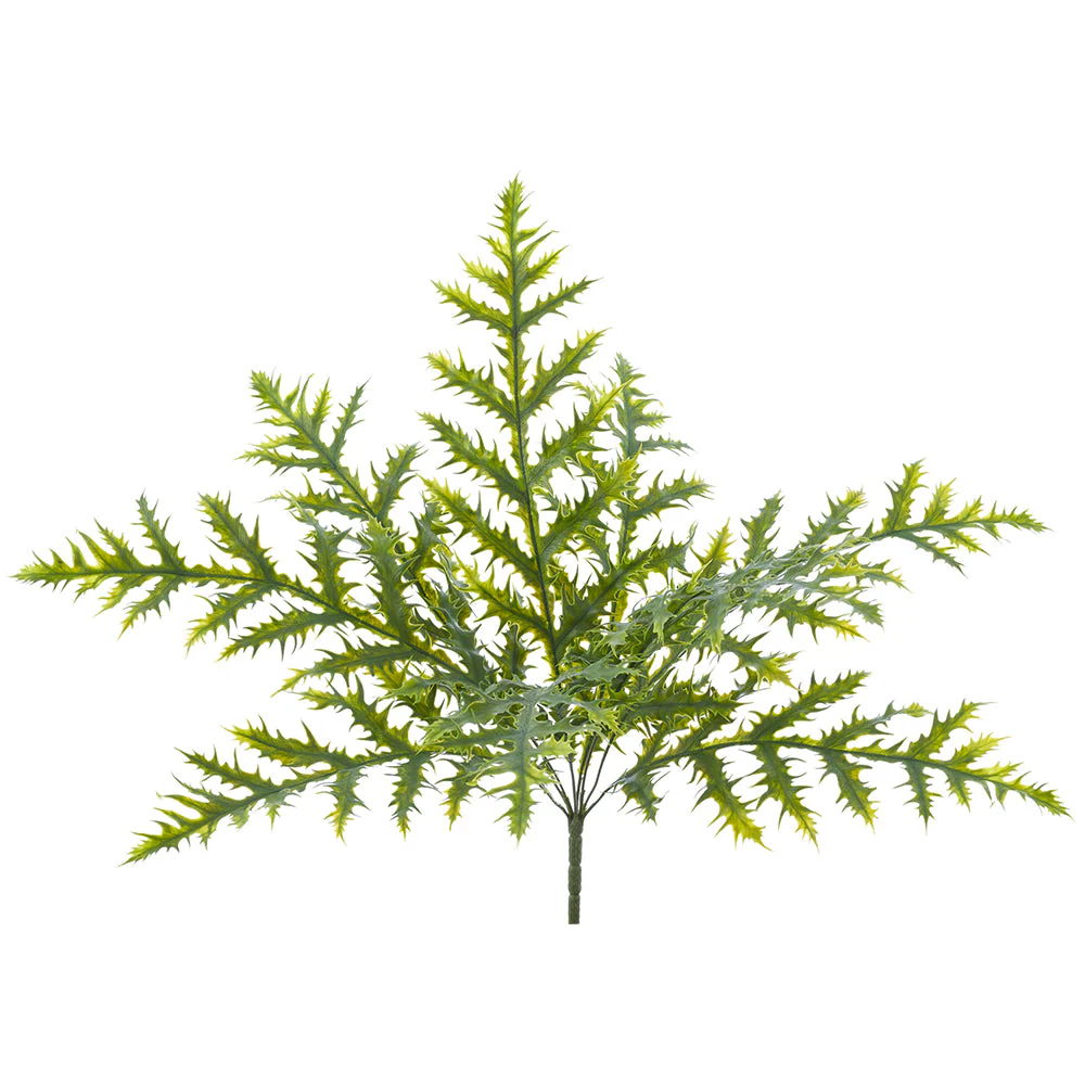 20" Spiky Fern Leaf Artificial Plant -Green (Pack of 6)