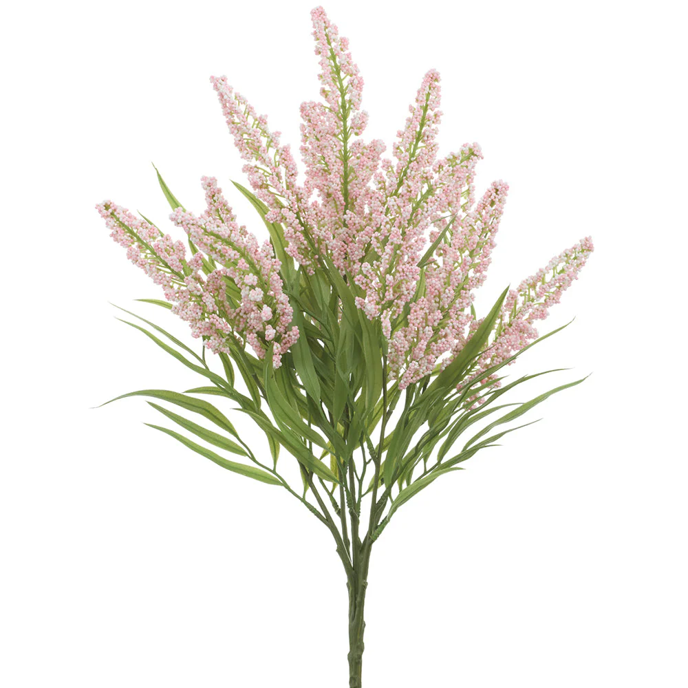 20" Veronica Artificial Flower Bush -Pink (Pack of 12)