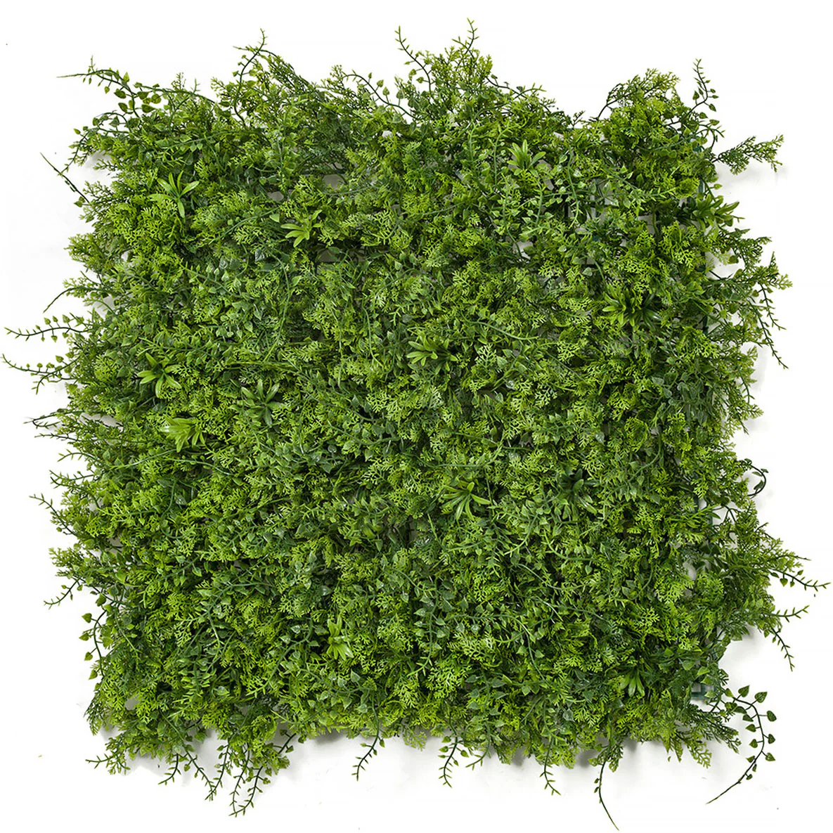 20"x20" Artificial Mixed Greenery Leaf Mat -Green (Pack of 4)