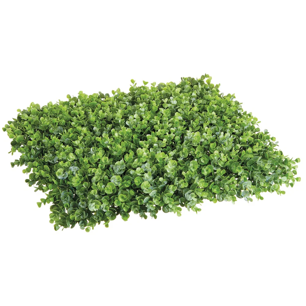 20"x20" Eucalyptus Artificial Mat -Green (Pack of 4)