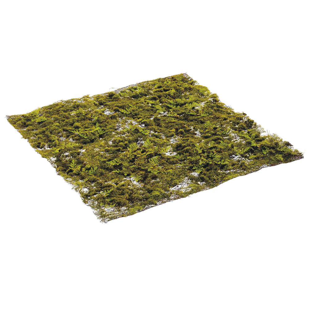 20"x20" Moss & Fern Artificial Mat -Green (Pack of 12)