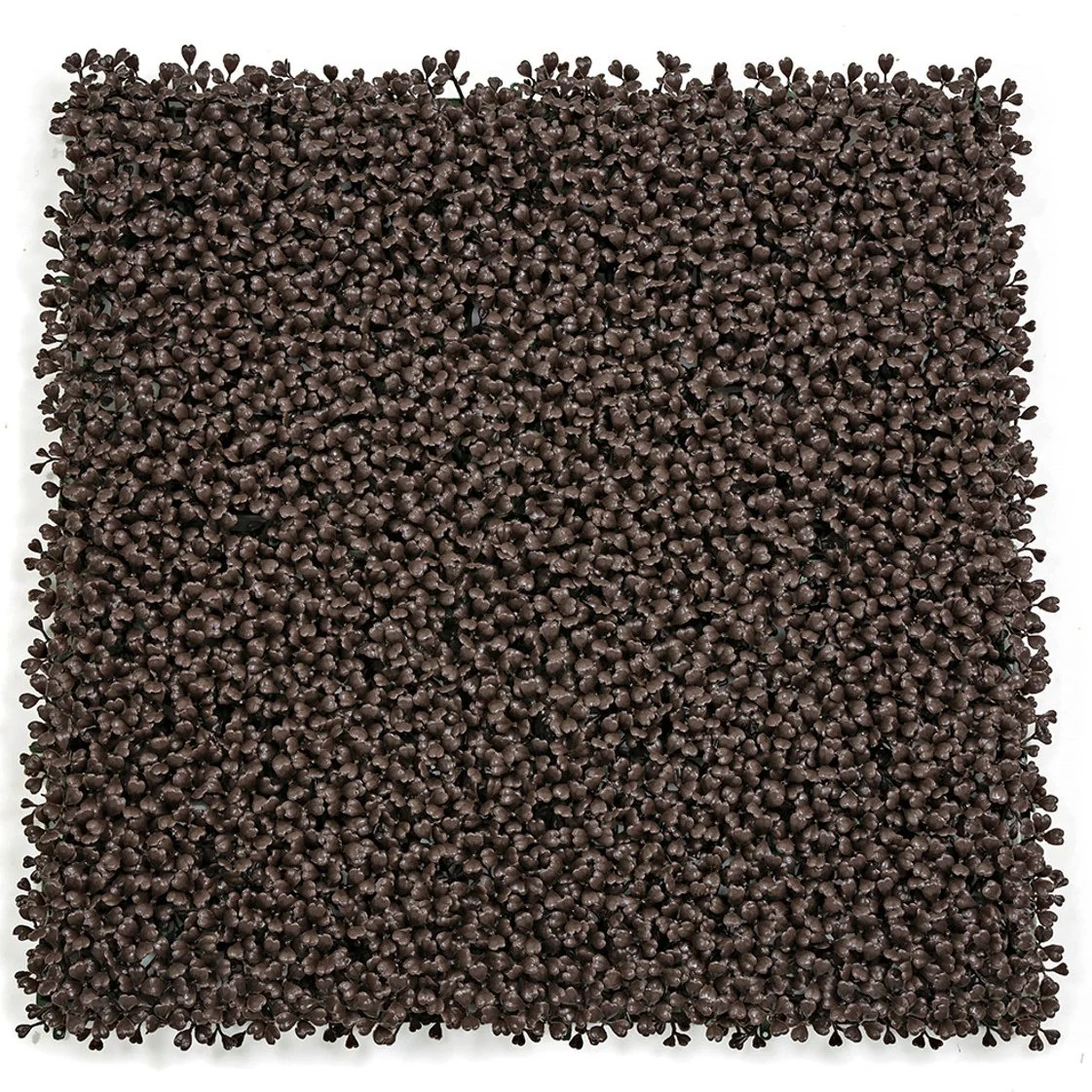 20"x20" Outdoor UV-Proof Artificial Boxwood Mat -Burgundy/Wine (Pack of 4)