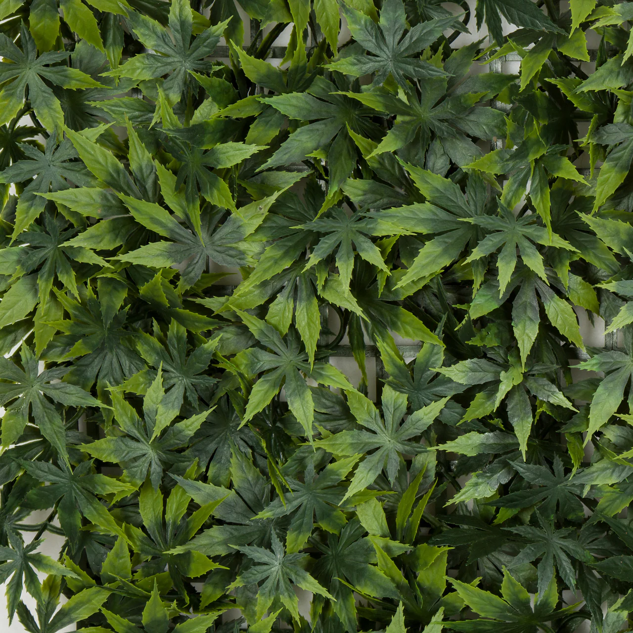 20"x20" Outdoor UV-Proof Artificial Japanese Maple Leaf Mat -2 Tone Green (Pack of 2) - Image 2