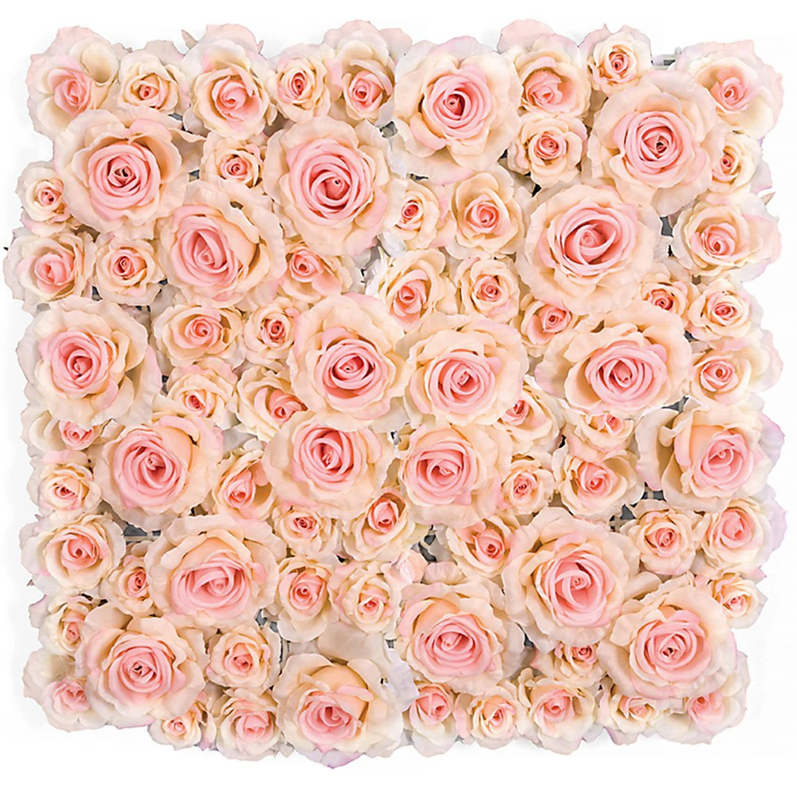 20"x20" Silk Flowering Rose Mat -Pink/Blush