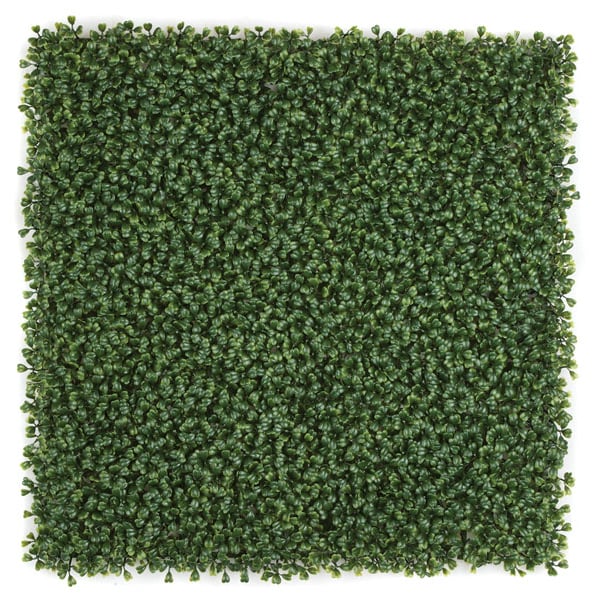 20"x20"x1" Outdoor UV-Proof IFR Artificial Boxwood Mat -Green (Pack of 4)