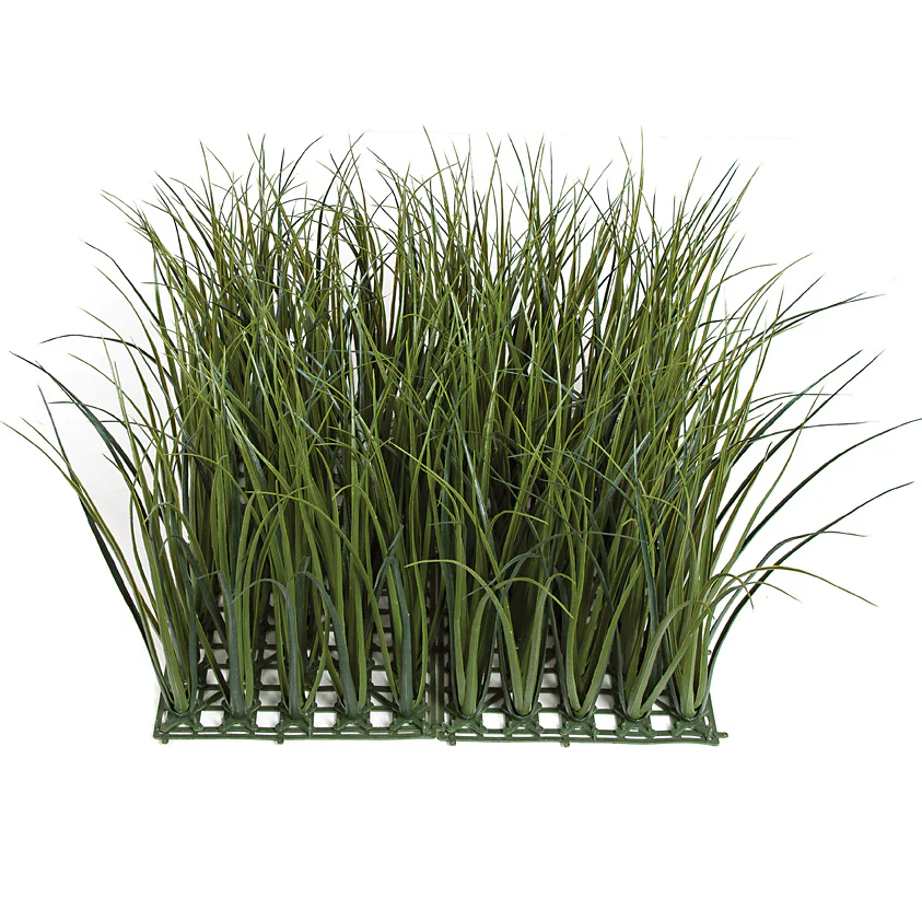 20"x20"x14" Outdoor UV-Proof Artificial Meadow Grass Mat -Dark Green (Pack of 2)