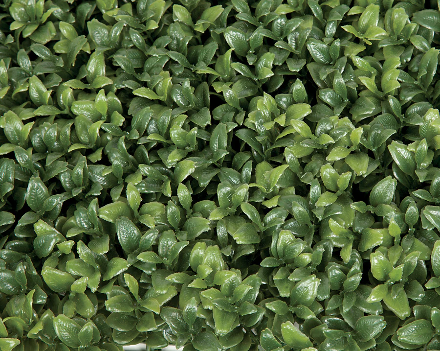 20"x20"x3" Outdoor UV-Proof Artificial English Boxwood Mat -2 Tone Green (Pack of 3) - Image 2
