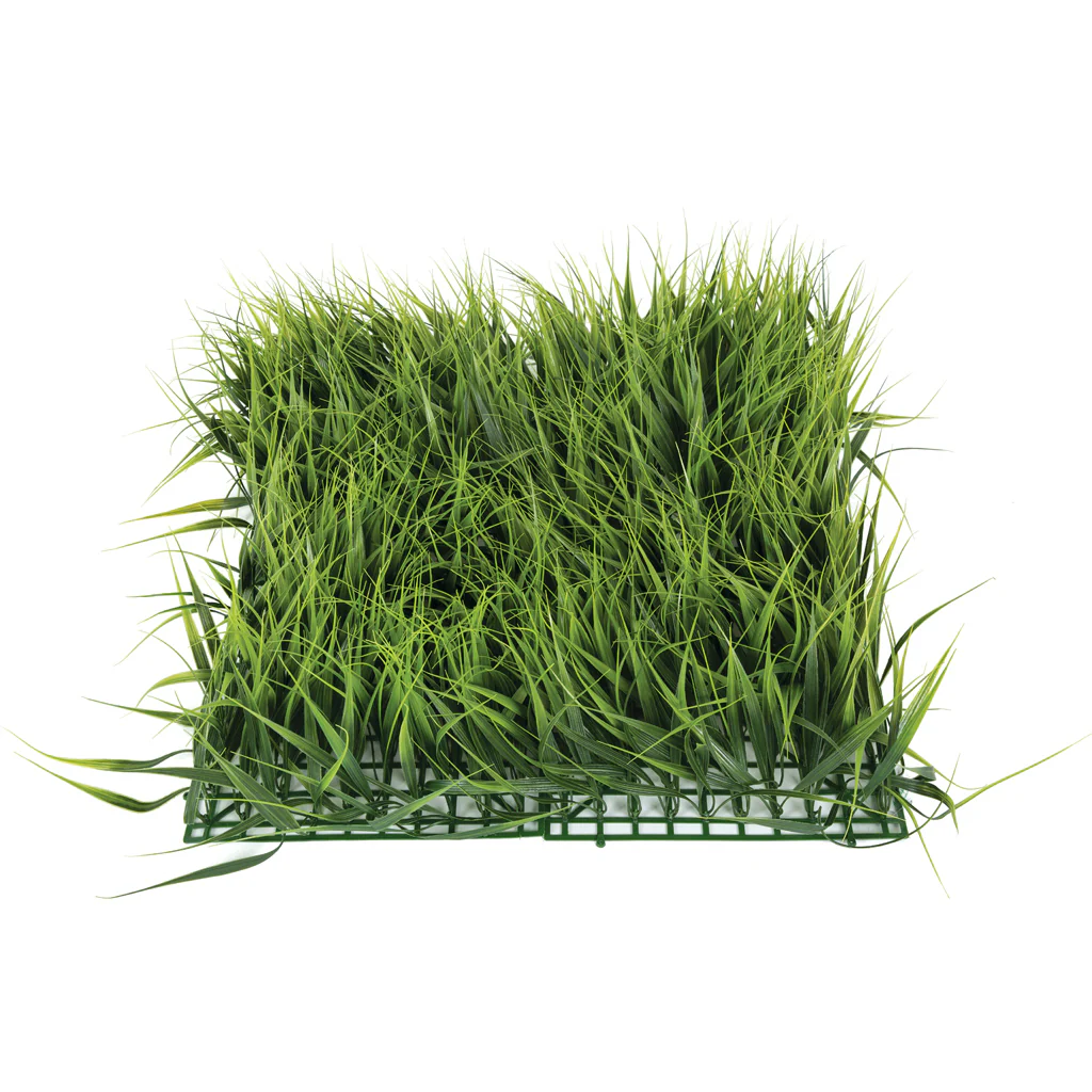 20"x20"x7" Sword Grass Artificial Mat -Green (Pack of 2)
