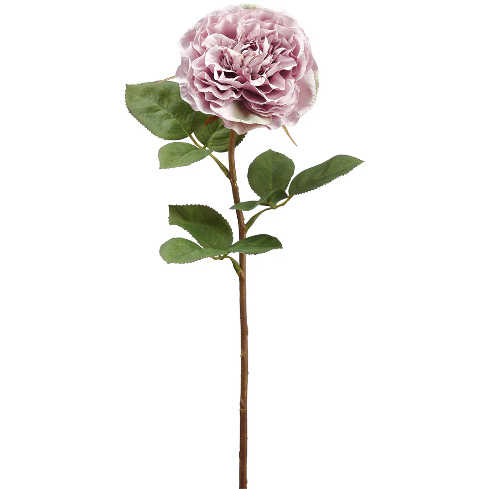 21.25" Silk Rose Flower Stem -Lavender (Pack of 12)