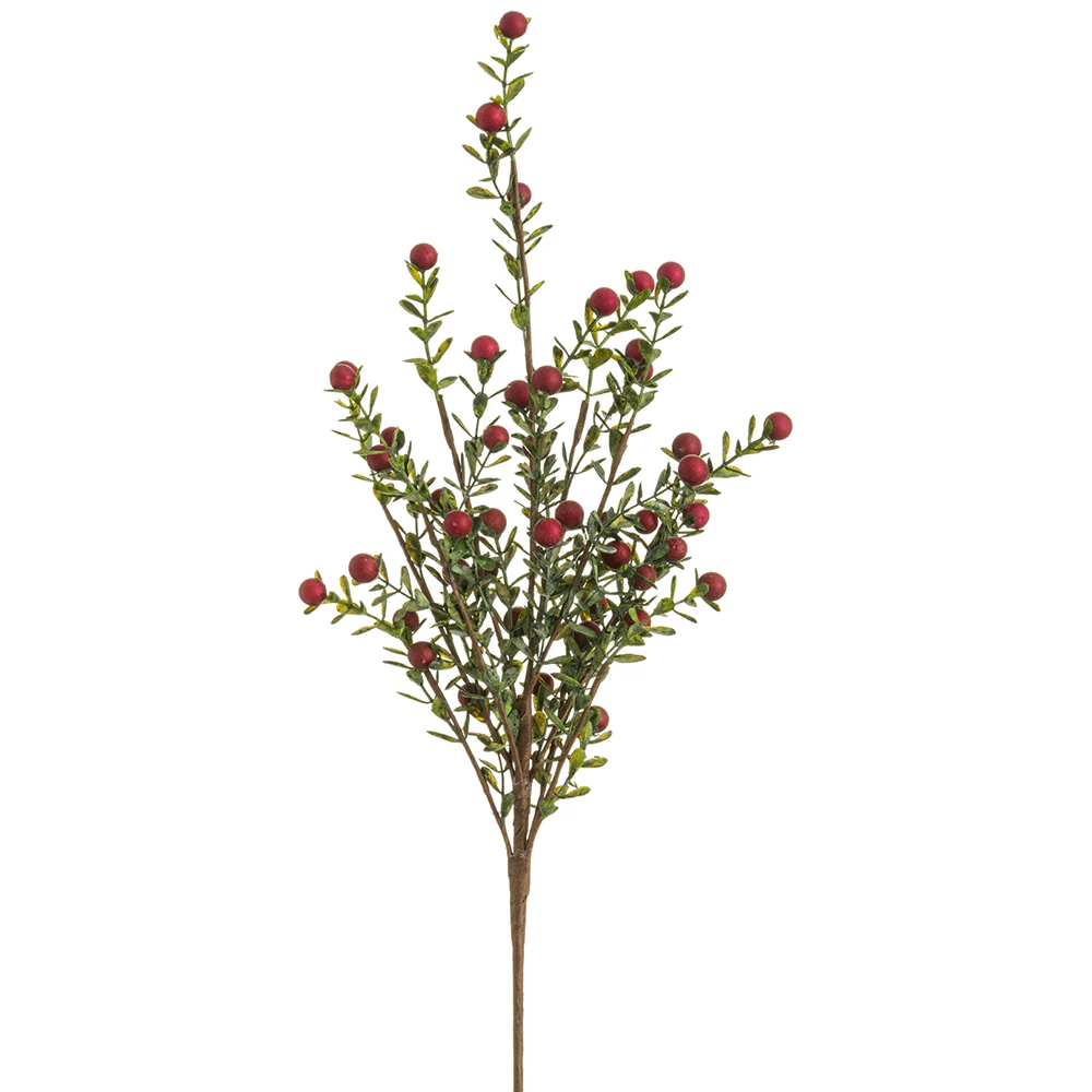 21" Artificial Berry Stem -Red (Pack of 12)