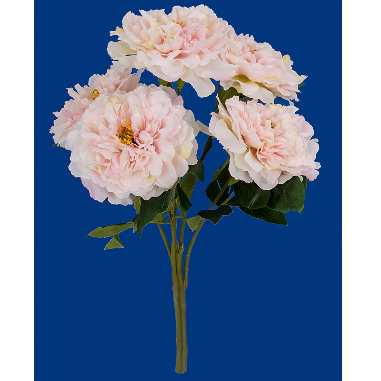 21" Peony Silk Flower Bush -Light Pink (Pack of 6)