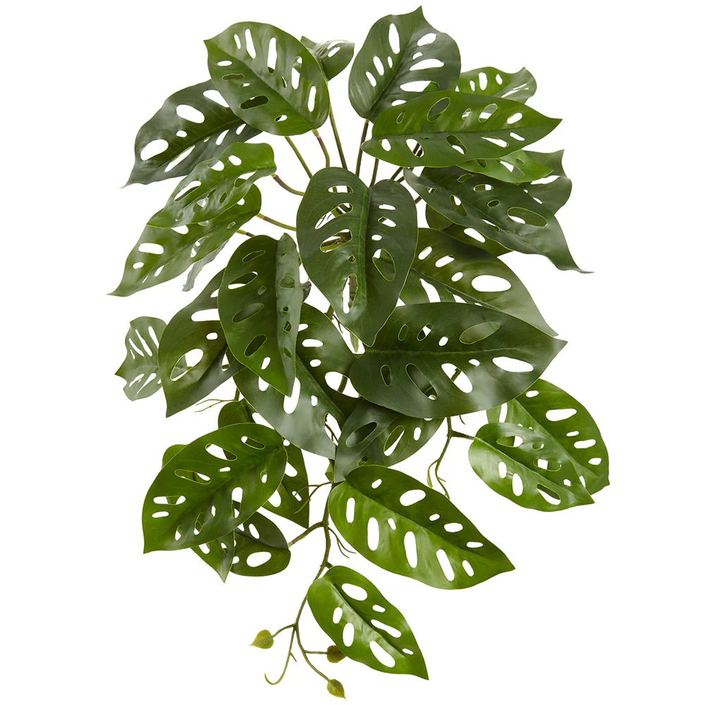 21" Silk Split Philodendron Monstera Leaf Plant -Green (Pack of 6)