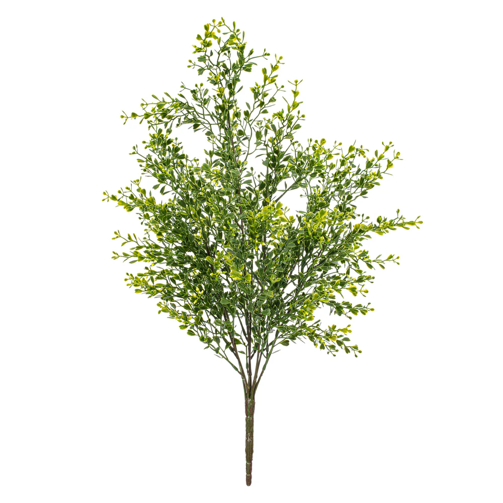 22.5" Outdoor UV-Resistant Artificial Boxwood Plant -Green (Pack of 6)