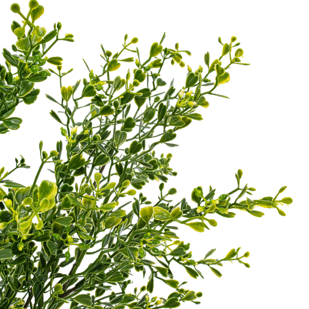 22.5" Outdoor UV-Resistant Artificial Boxwood Plant -Green (Pack of 6) - Image 2