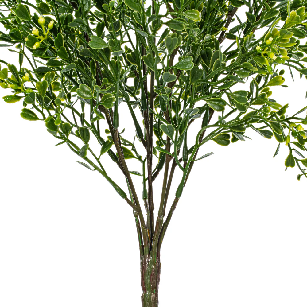 22.5" Outdoor UV-Resistant Artificial Boxwood Plant -Green (Pack of 6) - Image 3