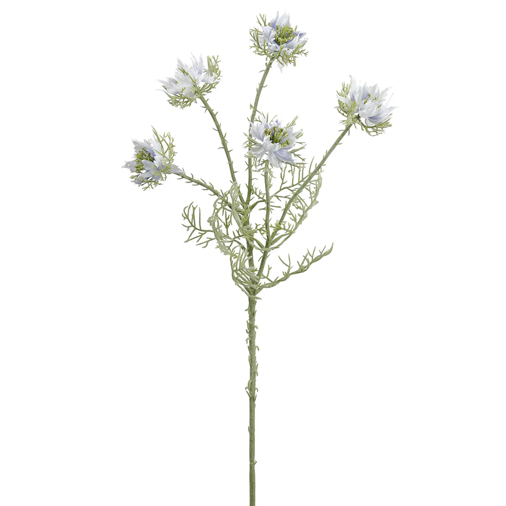 22.5" Silk Nigella Flower Stem -Lavender (Pack of 12)