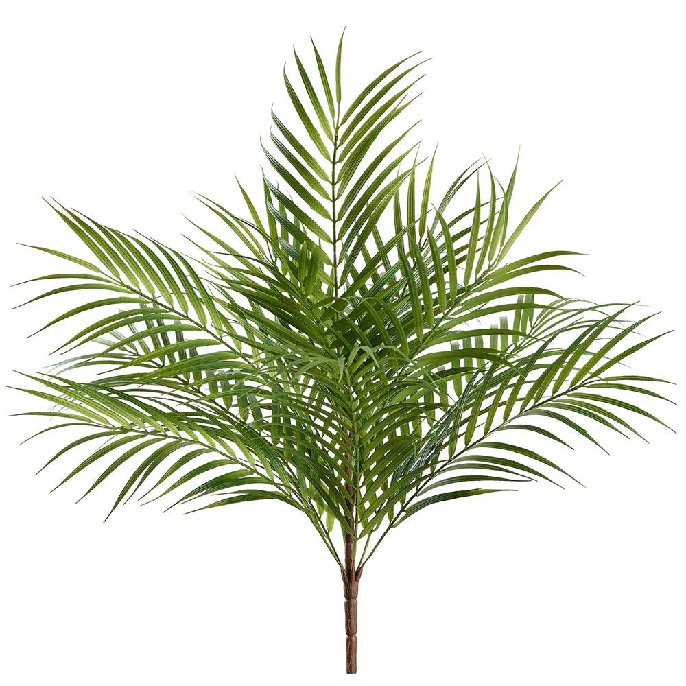 22" Areca Palm Leaf Silk Plant -Green (Pack of 6)