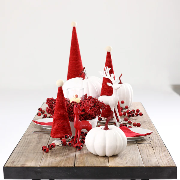 22" Eucalyptus Pod Berry Artificial Stem -Red (Pack of 12) - Image 2