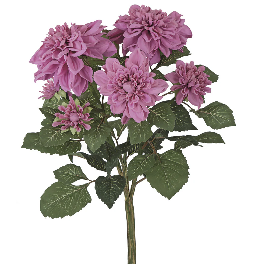 22" IFR Artificial Dahlia Flower Bush -Orchid/Beauty (Pack of 6)