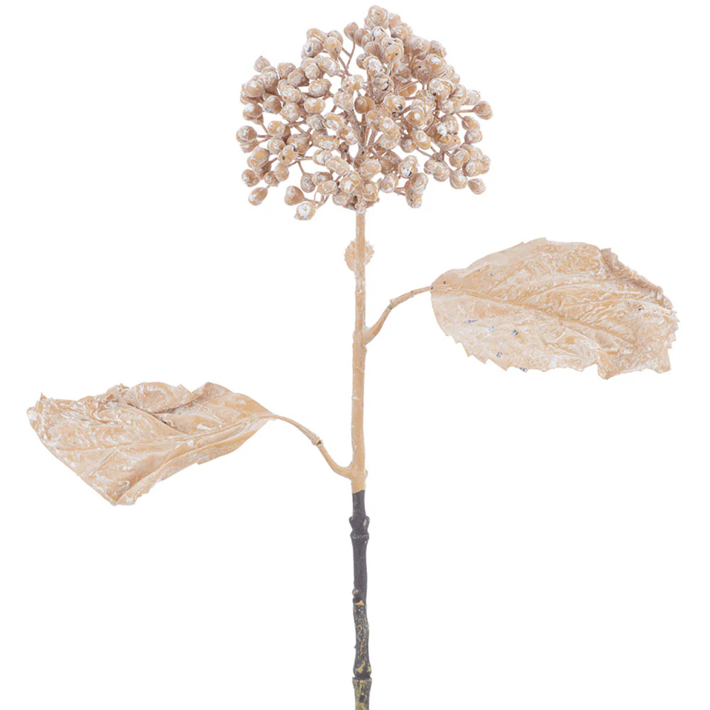 22" Sedum Artificial Flower Stem -Beige (Pack of 12)