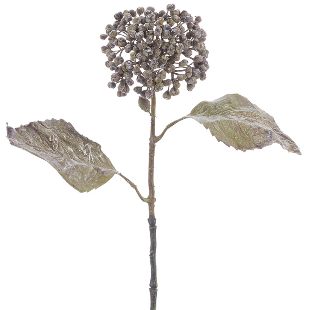 22" Sedum Artificial Flower Stem -Green/Brown (Pack of 12)