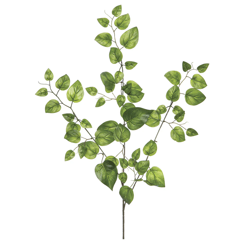 22" Silk Mini Philodendron Leaf Stem -Green (Pack of 12)