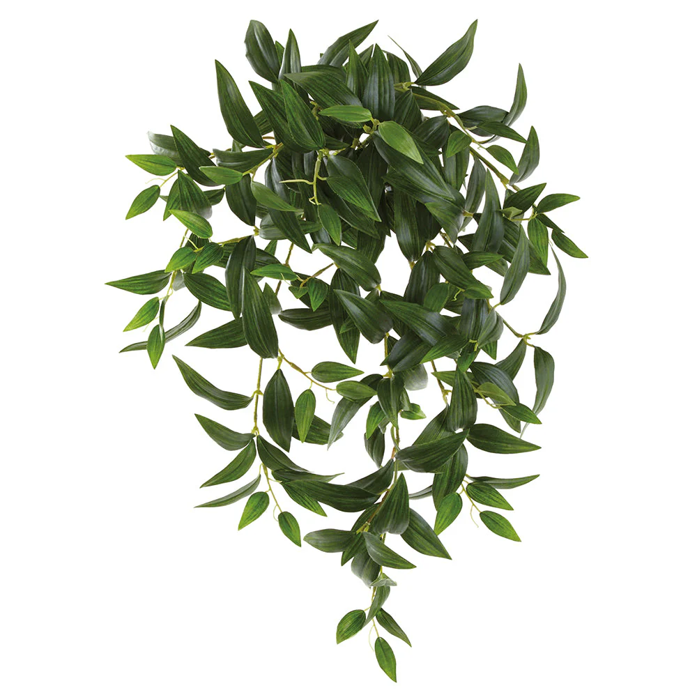 22" Silk Ruscus Leaf Hanging Plant -Green (Pack of 6)