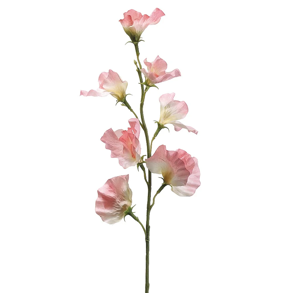 22" Silk Sweet Pea Flower Spray -Pink (Pack of 12)