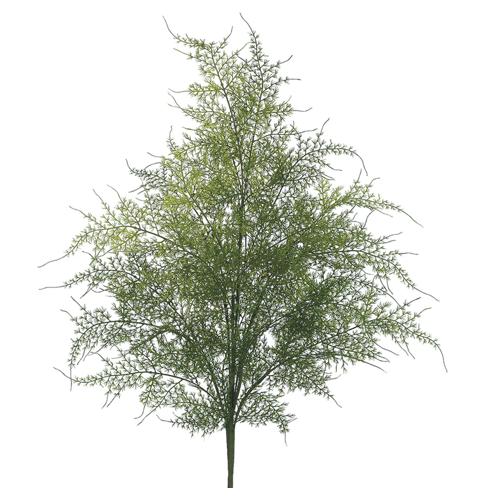 22" Soft-Touch Asparagus Fern Silk Plant -Green (Pack of 12)