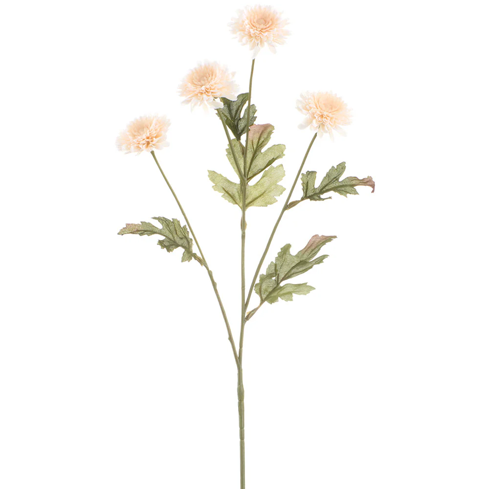 23.5" Daisy Silk Flower Stem -Cream (Pack of 12)