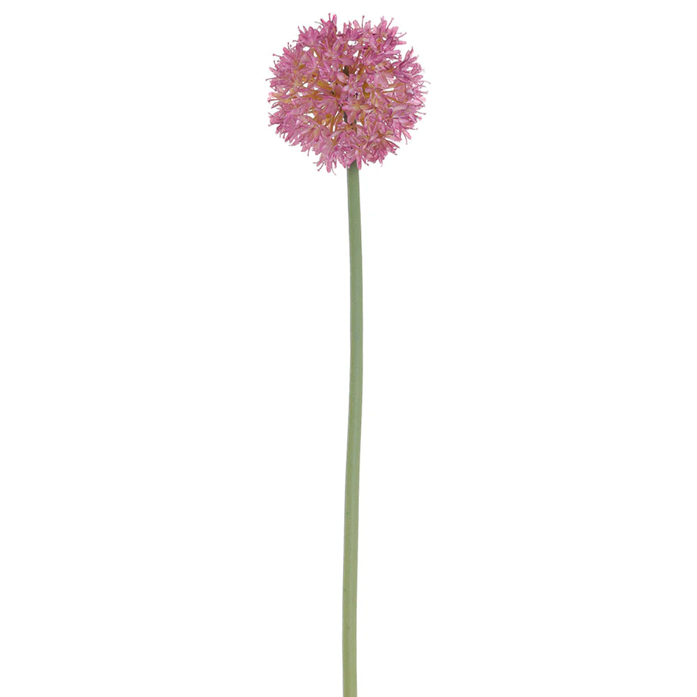 23" Allium Silk Flower Stem -Purple (Pack of 12)