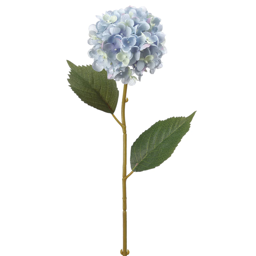 23" Silk Small Hydrangea Flower Spray -Delphinium Blue (Pack of 12)