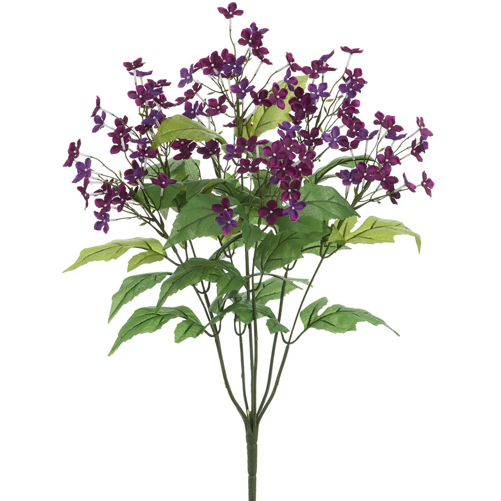 23" Wild Gypsophila Baby's Breath Silk Flower Bush -Purple (Pack of 12)