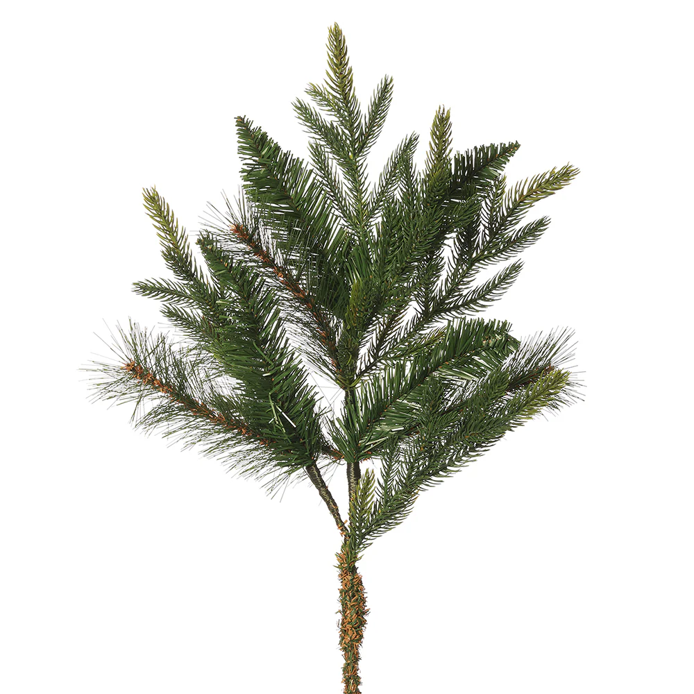 24" Artificial Colorado Mixed Pine Stem -Green (Pack of 12)