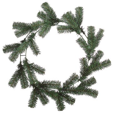 24" Artificial Pine Work Wreath -Green (Pack of 12)
